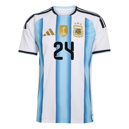 Camiseta E. FERNÁNDEZ #24 Argentina 2026 Primera Equipación Copa del Mundo - Version Hincha - Calidad premium