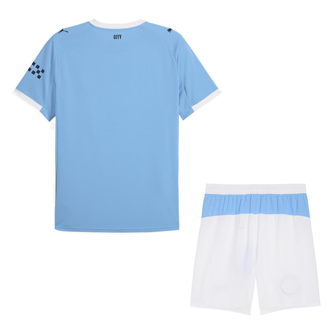Conjunto Manchester City 2025/26 Primera Equipación Hombre Camiseta+Pantalón-Camisetas Pasion Shop