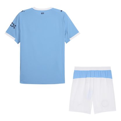 Conjunto Manchester City 2025/26 Primera Equipación Hombre Camiseta+Pantalón-Camisetas Pasion Shop