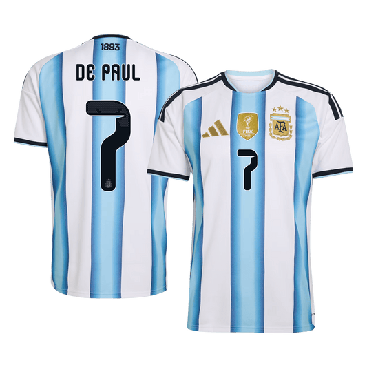 Camiseta DE PAUL #7 Argentina 2026 Primera Equipación Copa del Mundo - Version Hincha - Calidad premium