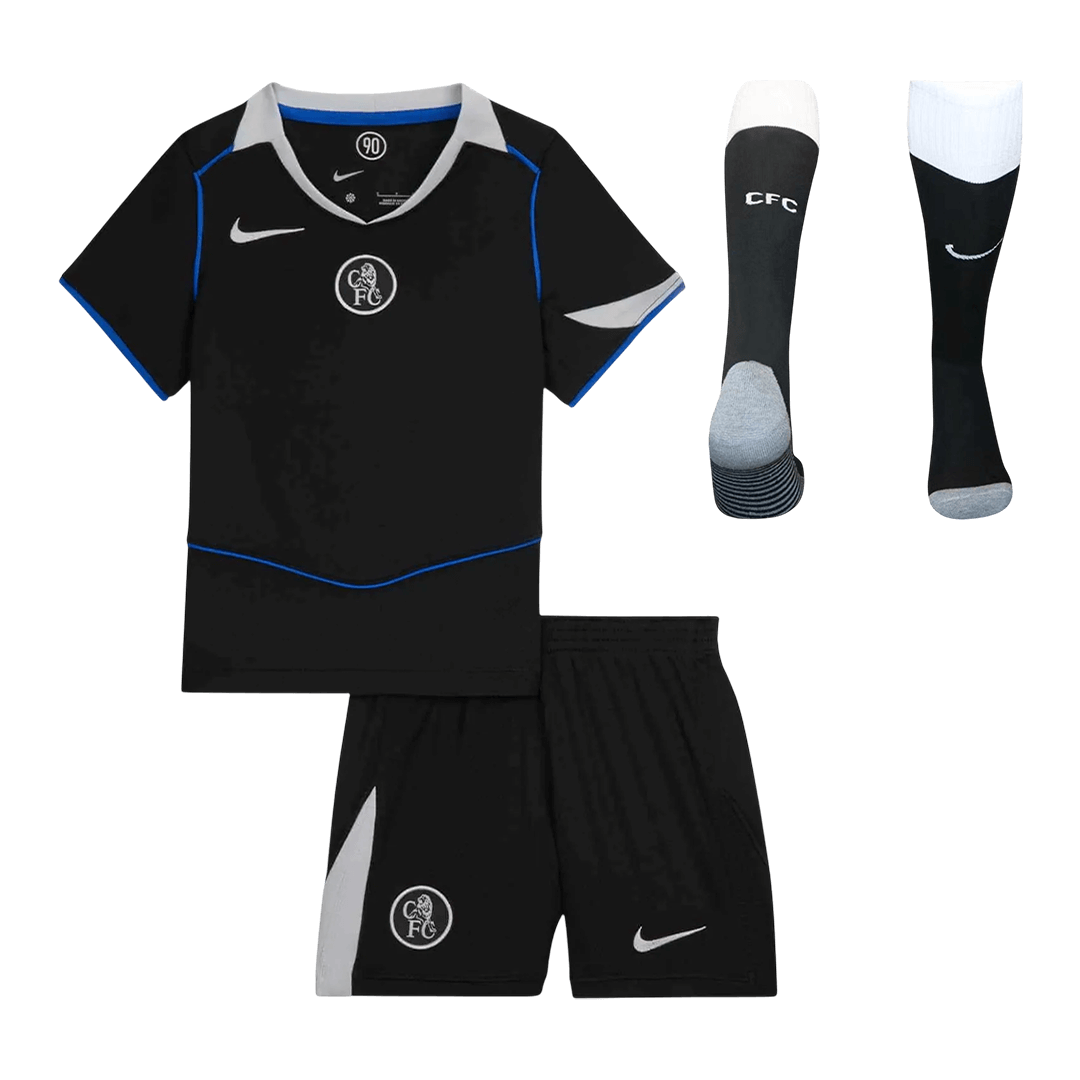 Conjunto Infantil Completo Chelsea 2025/26 Tercera Equipación Kids camiseta de fútbol