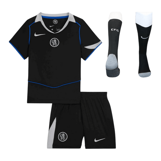 Conjunto Infantil Completo Chelsea 2025/26 Tercera Equipación Kids camiseta de fútbol