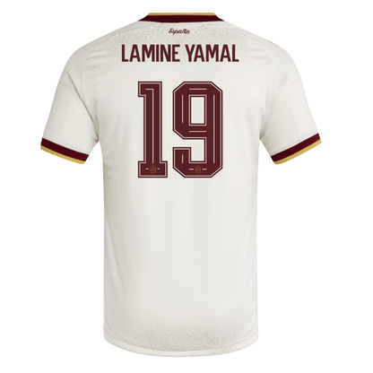 Camiseta Auténtica LAMINE YAMAL #19 Spain 2026 Segunda Equipación Copa del Mundo - Version Jugador