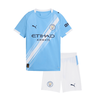 Miniconjunto Manchester City 2025/26 Primera Equipación camiseta de fútbol
