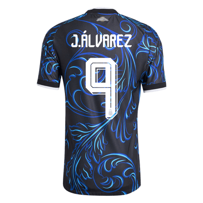 Camiseta Auténtica J. ÁLVAREZ #9 Argentina 2026 Segunda Equipación Copa del Mundo - Version Jugador