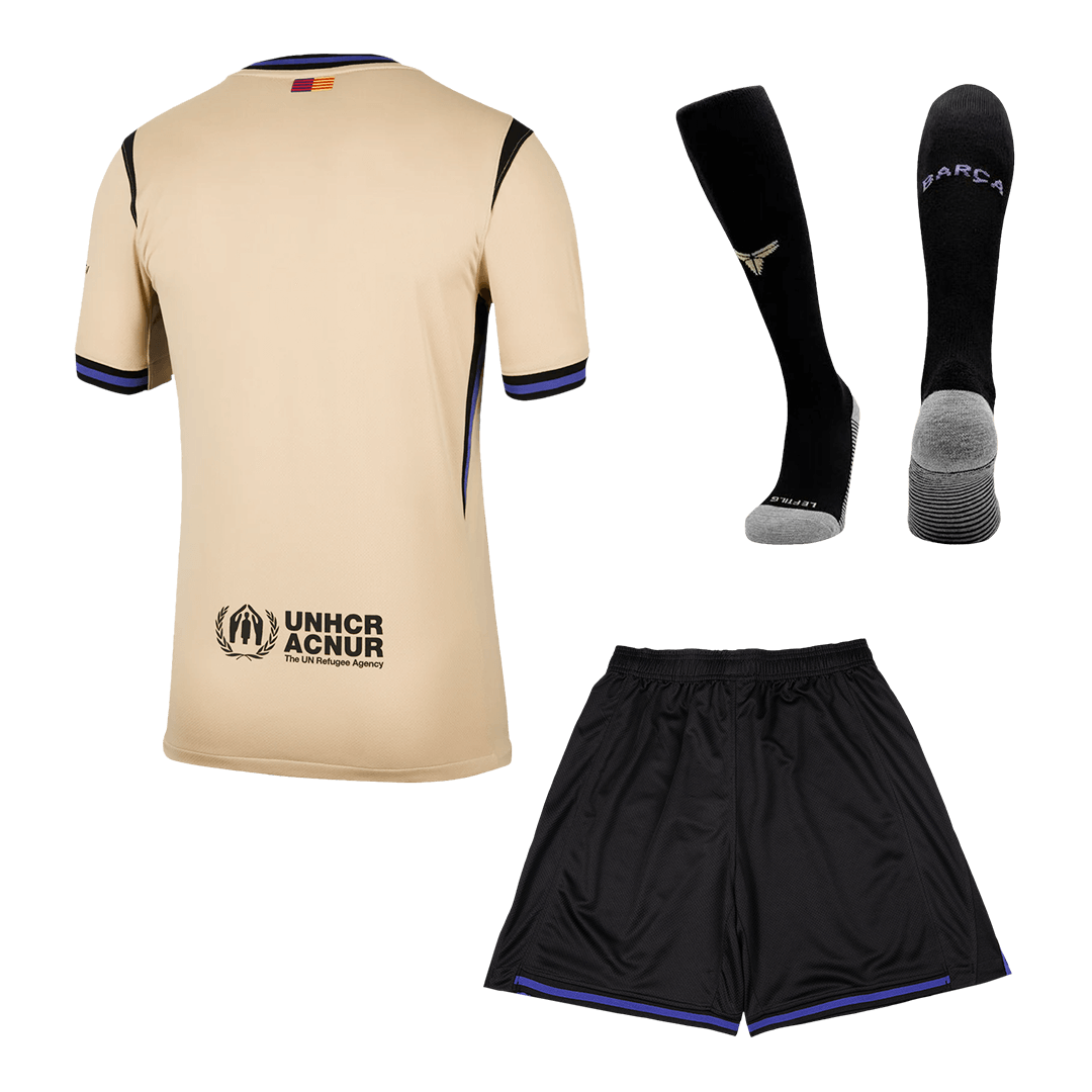 Conjunto Completo Barcelona 2025/26 Segunda Equipación-Camisetas Pasion Shop