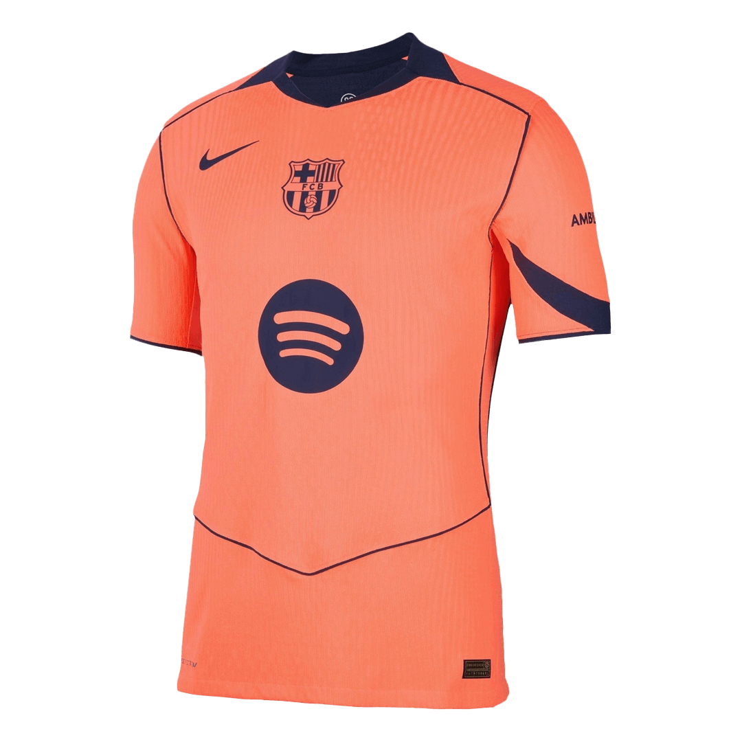 UCL Camiseta Auténtica PEDRI #8 Barcelona 2025/26 Tercera Equipación -Versión Jugador-Camisetas Pasion Shop