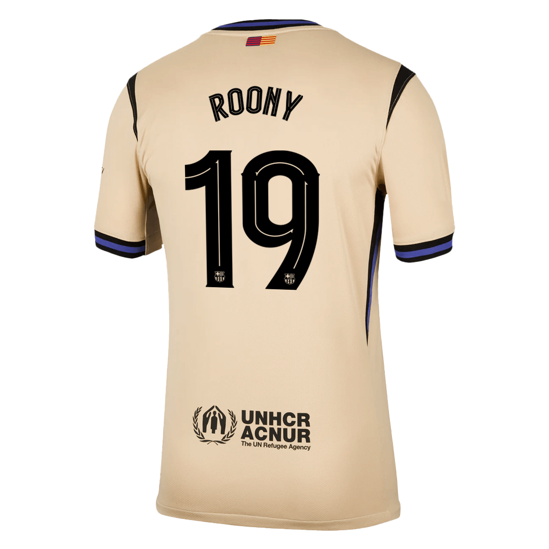 UCL Camiseta ROONY #19 Barcelona 2025/26 Segunda Equipación-Versión Hincha-Camisetas Pasion Shop