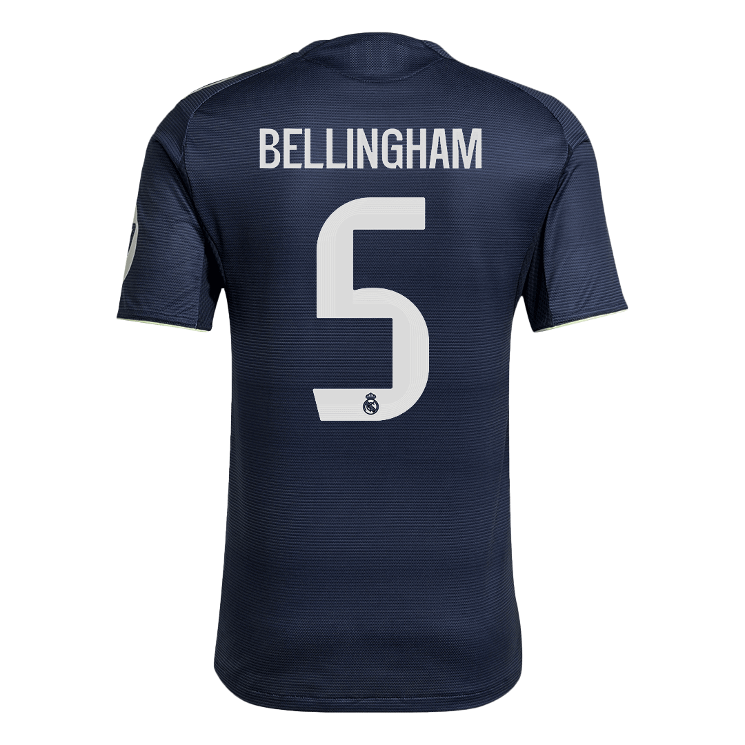 Camiseta Auténtica BELLINGHAM #5 Real Madrid 2025/26 Segunda Equipación-Versión Jugador-Camisetas Pasion Shop