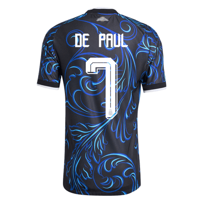 Camiseta Auténtica DE PAUL #7 Argentina 2026 Segunda Equipación Copa del Mundo - Version Jugador