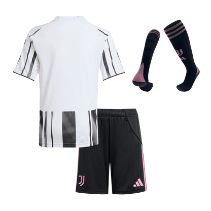 Conjunto Infantil Completo Juventus 2025/26 Primera Equipación Kids-Camisetas Pasion Shop