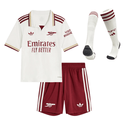 Conjunto Infantil Completo Arsenal 2025/26 Tercera Equipación Kids camiseta de fútbol