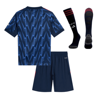 Conjunto Infantil Completo Arsenal 2025/26 Segunda Equipación