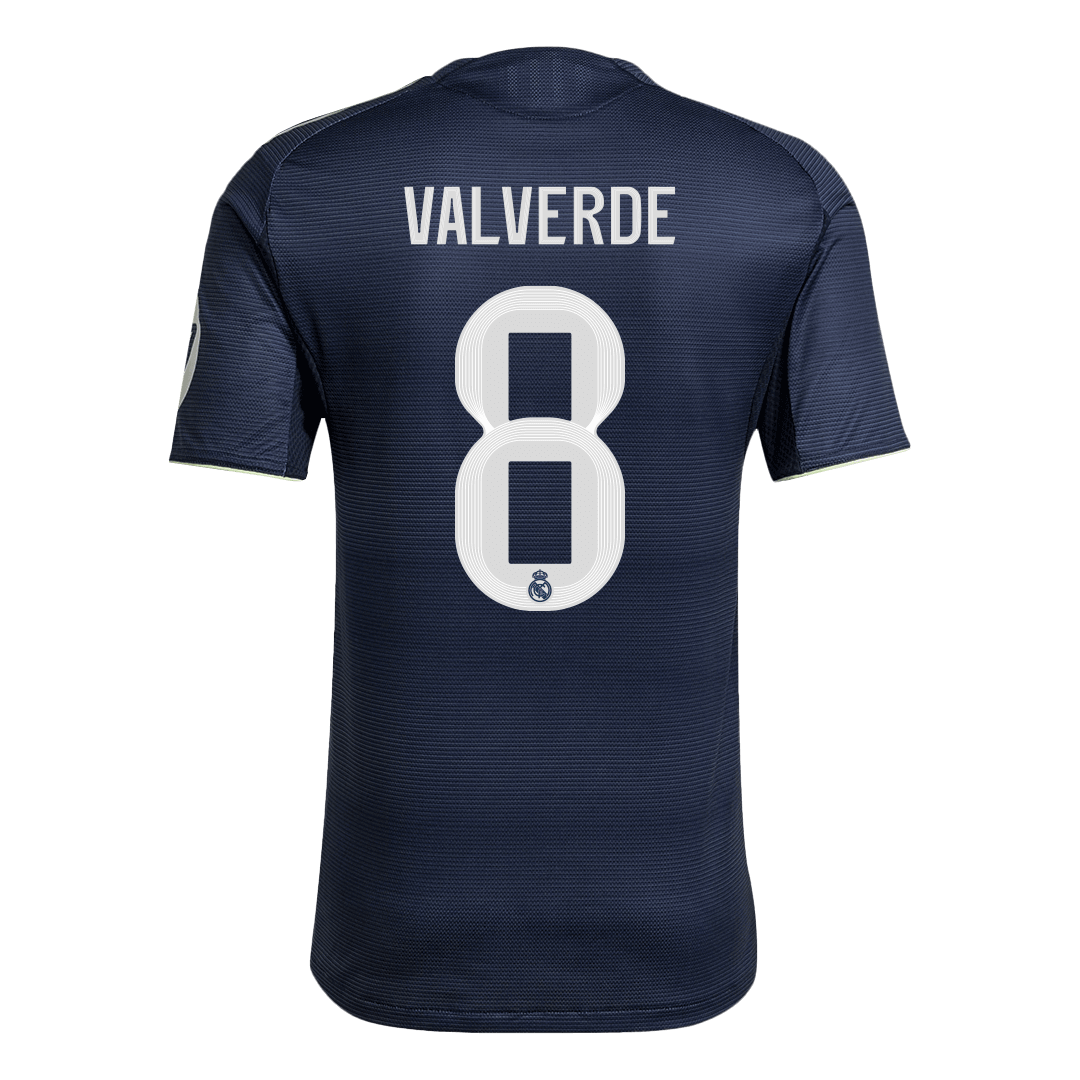 Camiseta Auténtica VALVERDE #8 Real Madrid 2025/26 Segunda Equipación-Versión Jugador-Camisetas Pasion Shop