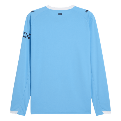 Camiseta Manga Larga Manchester City Primera Equipación 2025/26-Versión Hincha-Camisetas Pasion Shop