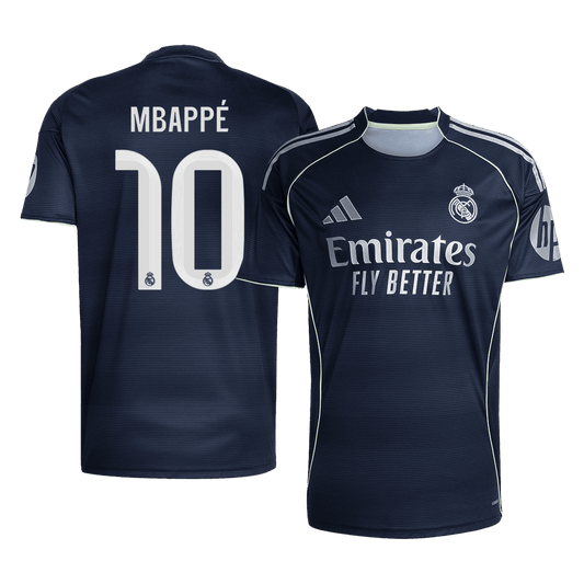 Calidad Premium Camiseta MBAPPÉ #10 Real Madrid 2025/26 Segunda Equipación-Versión Hincha