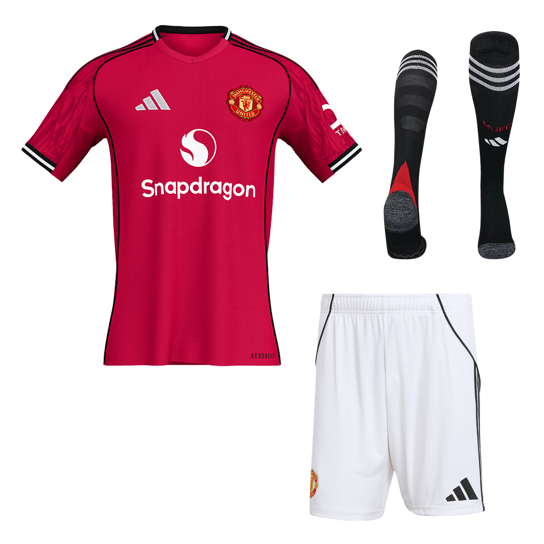 Calidad Premium Conjunto Completo Manchester United 2025/26 Primera Equipación camiseta de fútbol