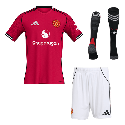 Calidad Premium Conjunto Completo Manchester United 2025/26 Primera Equipación camiseta de fútbol