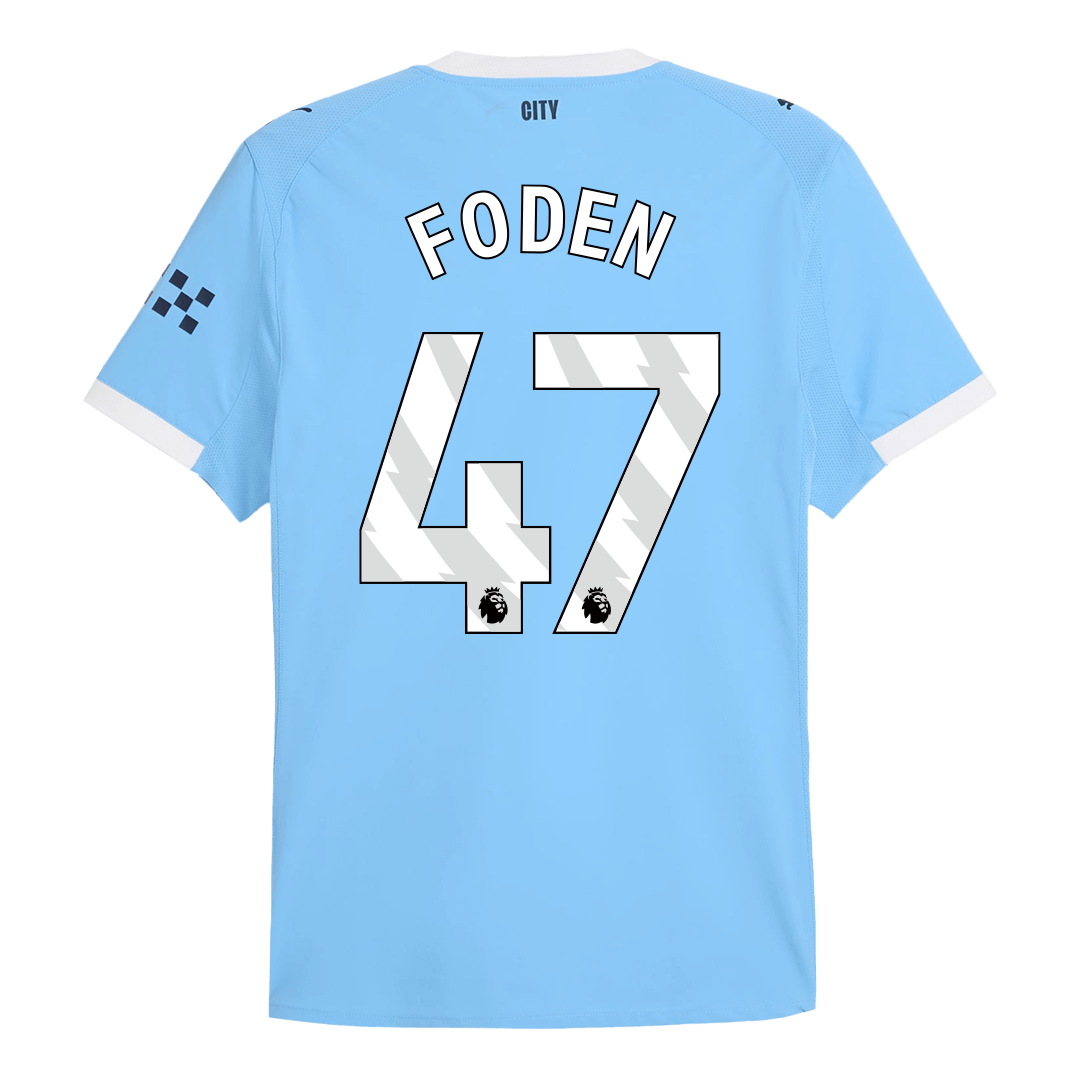 Camiseta Auténtica FODEN #47 Manchester City 2025/26 Primera Equipación-Versión Jugador-Camisetas Pasion Shop
