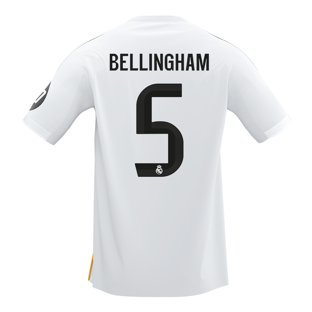 Calidad Premium Camiseta BELLINGHAM #5 Real Madrid 2025/26 Primera Equipación-Versión Hincha-Camisetas Pasion Shop