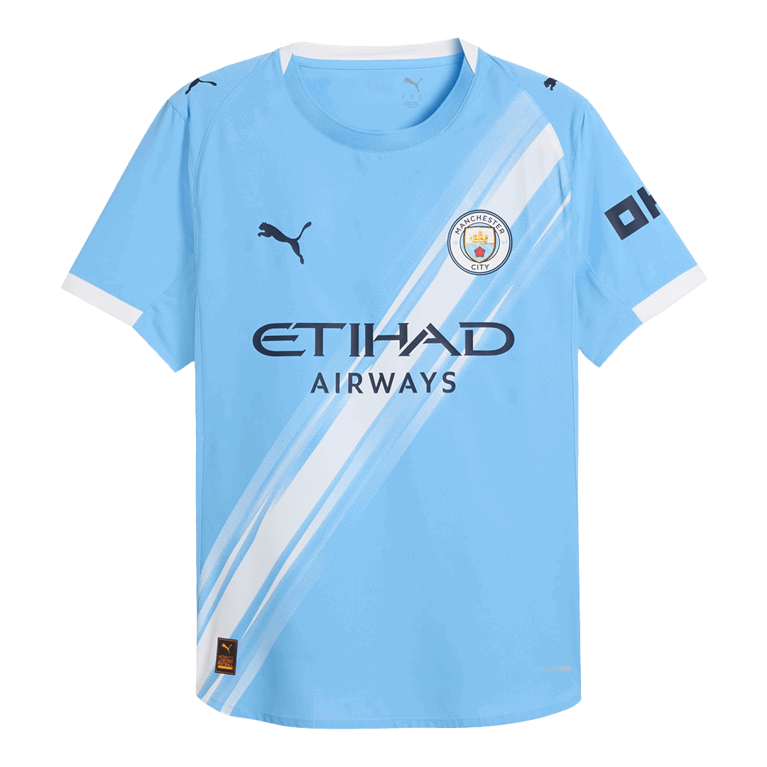 Camiseta Auténtica RODRIGO #16 Manchester City 2025/26 Primera Equipación-Versión Jugador