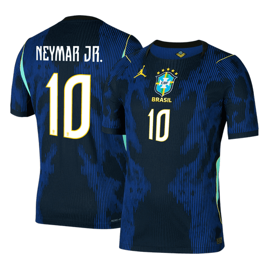 Camiseta Auténtica NEYMAR JR. #10 Brazil 2026 Segunda Equipación Copa del Mundo - Version Jugador