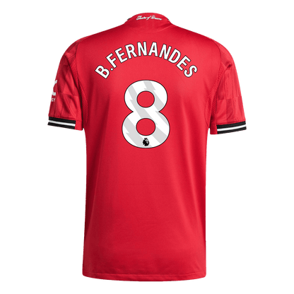 Camiseta Auténtica B.FERNANDES #8 Manchester United 2025/26 Primera Equipación-Versión Jugador