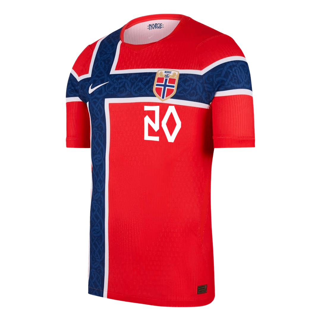 Camiseta Auténtica NUSA #20 Norway 2026 Primera Equipación Copa del Mundo - Version Jugador