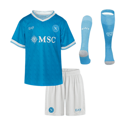 Conjunto Infantil Completo Napoli 2025/26 Primera Equipación Kids camiseta de fútbol