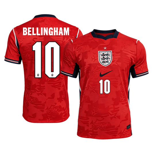 Camiseta BELLINGHAM #10 England 2026 Segunda Equipación Copa del Mundo - Versión Hincha