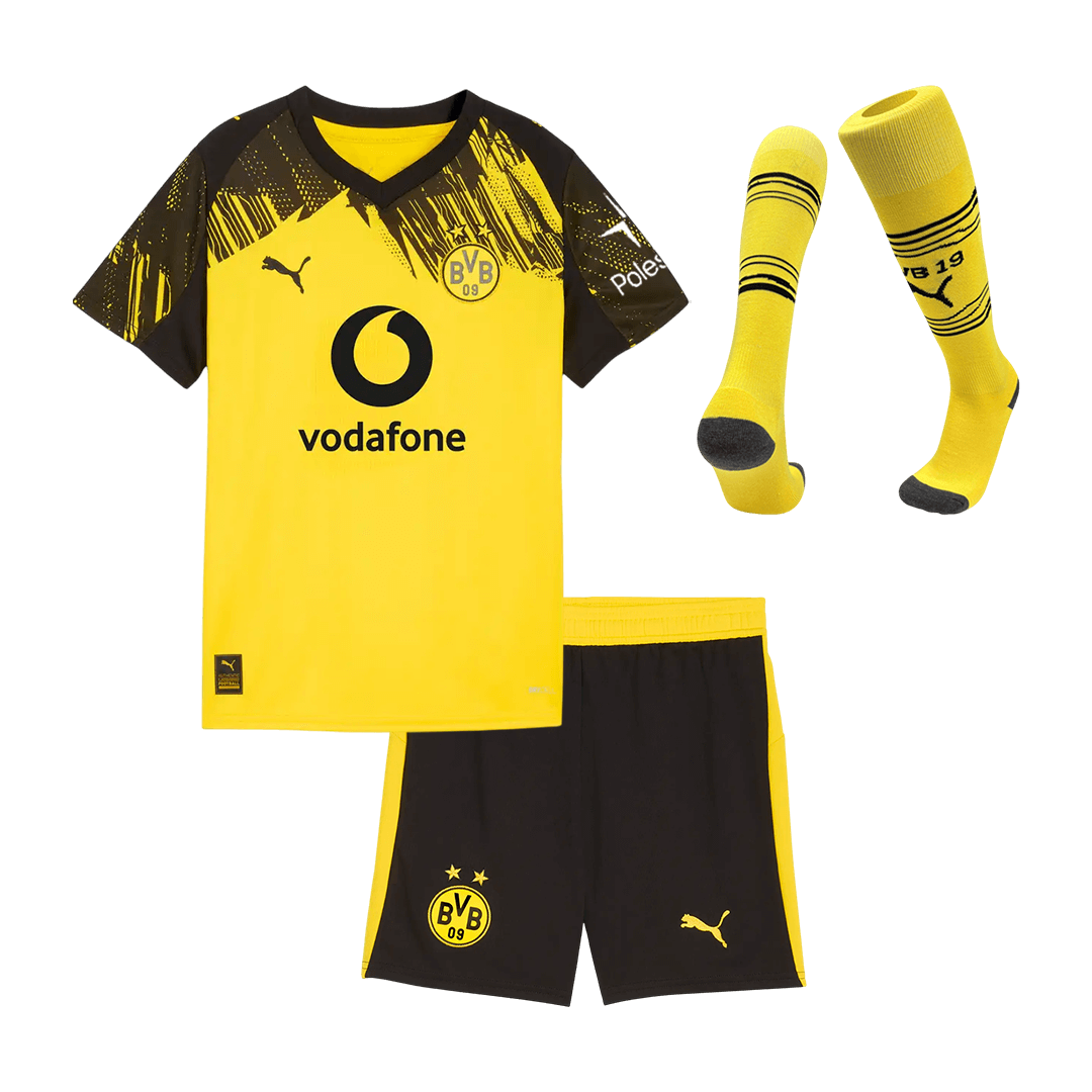Conjunto Infantil Completo Borussia Dortmund 2025/26 Primera Equipación Kids camiseta de fútbol
