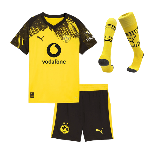 Conjunto Infantil Completo Borussia Dortmund 2025/26 Primera Equipación Kids camiseta de fútbol
