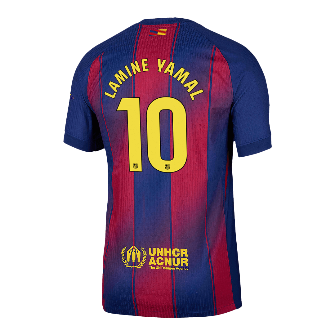 Camiseta Auténtica LAMINE YAMAL #10 Barcelona 2025/26 Primera Equipación-Versión Jugador-Camisetas Pasion Shop