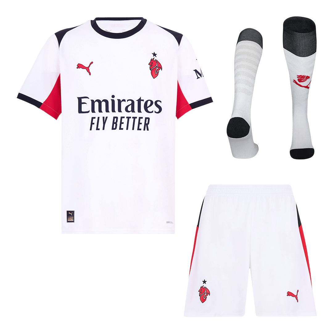 Conjunto Completo AC Milan 2025/26 Segunda Equipación camiseta de fútbol