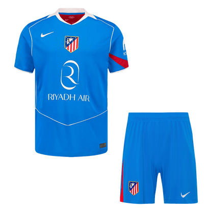 Conjunto Atletico Madrid 
2025/26 Tercera Equipación camiseta de fútbol