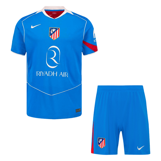 Conjunto Atletico Madrid 
2025/26 Tercera Equipación camiseta de fútbol