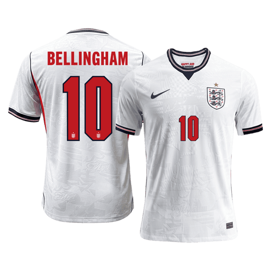 Camiseta Auténtica BELLINGHAM #10 England 2026 Primera Equipación Copa del Mundo - Version Jugador