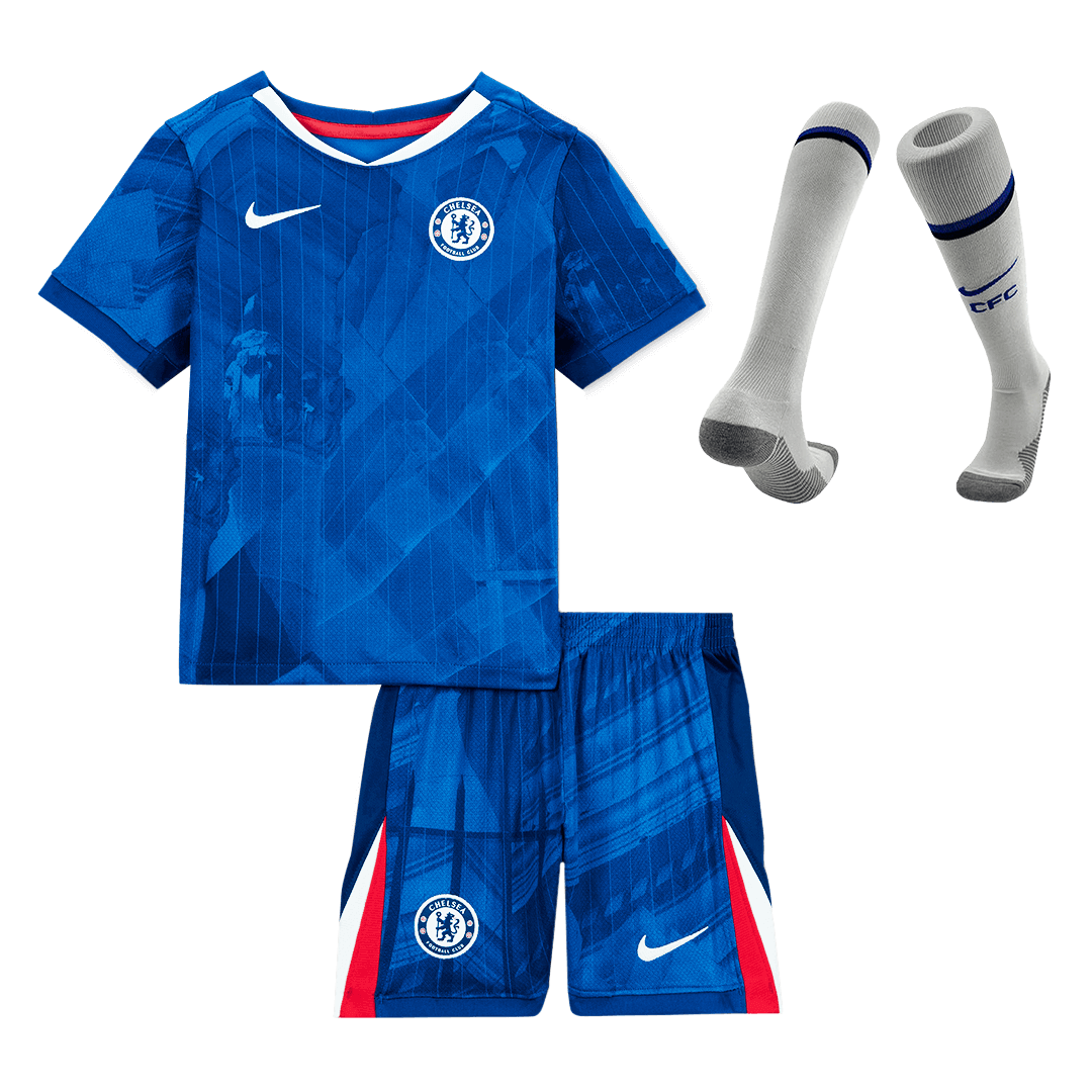 Conjunto Infantil Completo Chelsea 2025/26 Primera Equipación Kids camiseta de fútbol