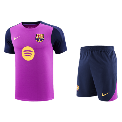 Conjunto Barcelona 2025/26 Pre-Partido Entrenamiento Hombre - Versión Hincha-Camisetas Pasion Shop