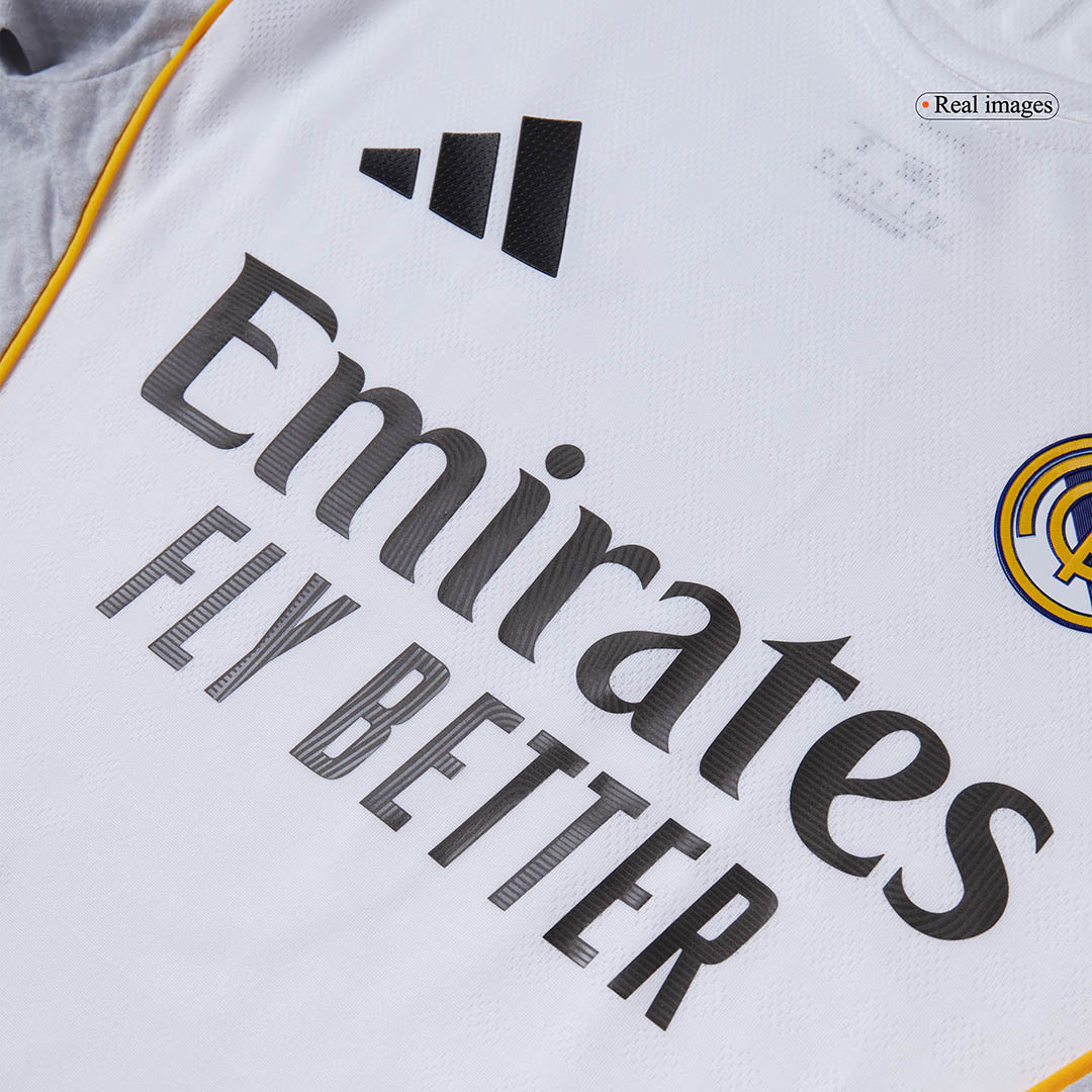 Conjunto Auténtico Real Madrid 2025/26 Primera Equipación (Camiseta + Pantalón Corto)-Camisetas Pasion Shop