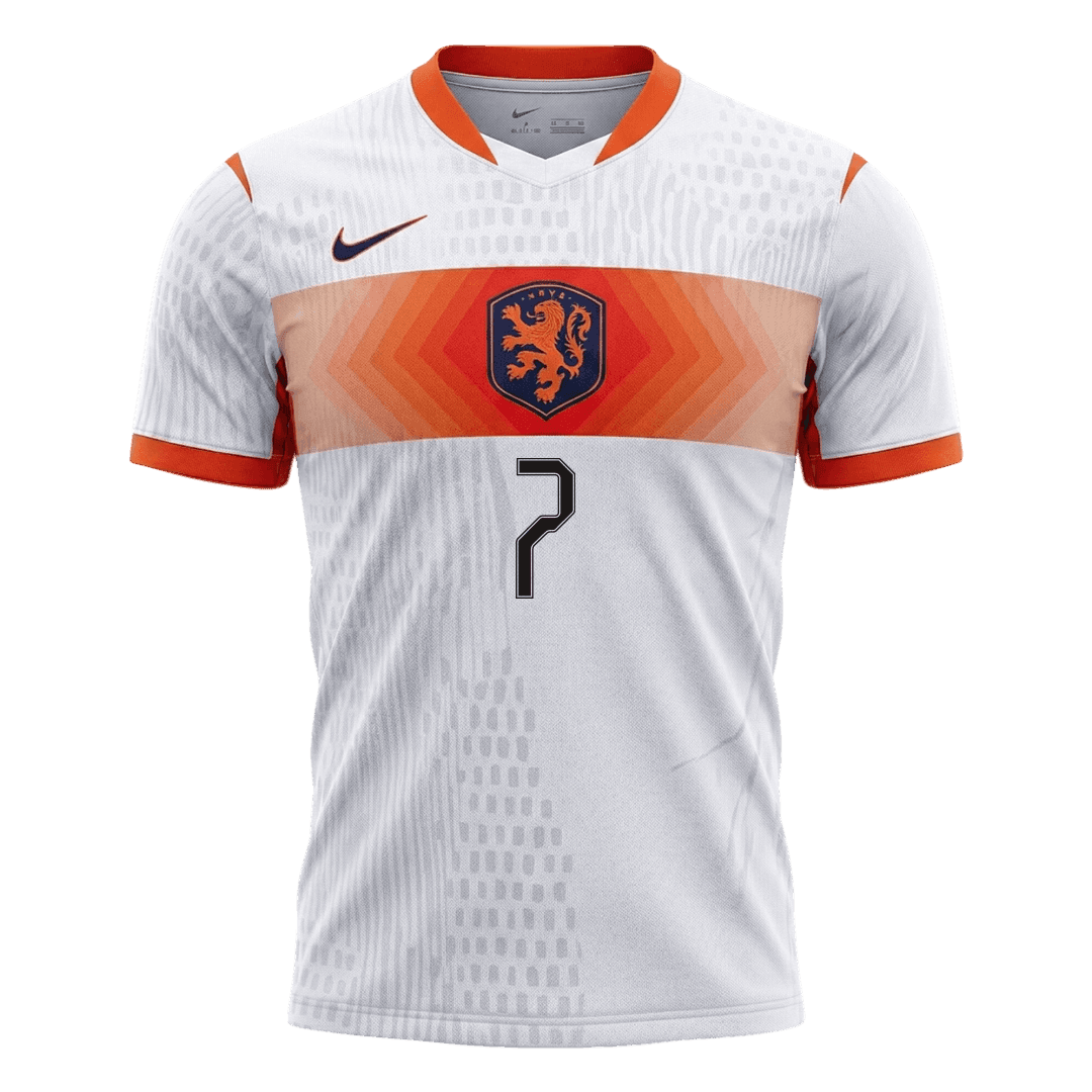 Camiseta Auténtica XAVI #7 Netherlands 2026 Segunda Equipación Copa del Mundo - Version Jugador