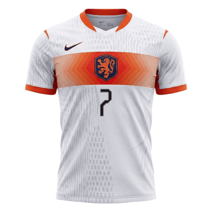 Camiseta Auténtica XAVI #7 Netherlands 2026 Segunda Equipación Copa del Mundo - Version Jugador