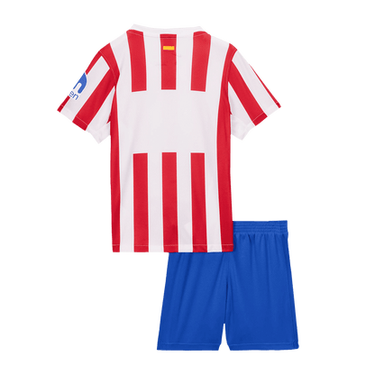 Miniconjunto Atlético de Madrid 2025/26 Primera Equipación Niño (Camiseta + Pantalón Corto)-Camisetas Pasion Shop