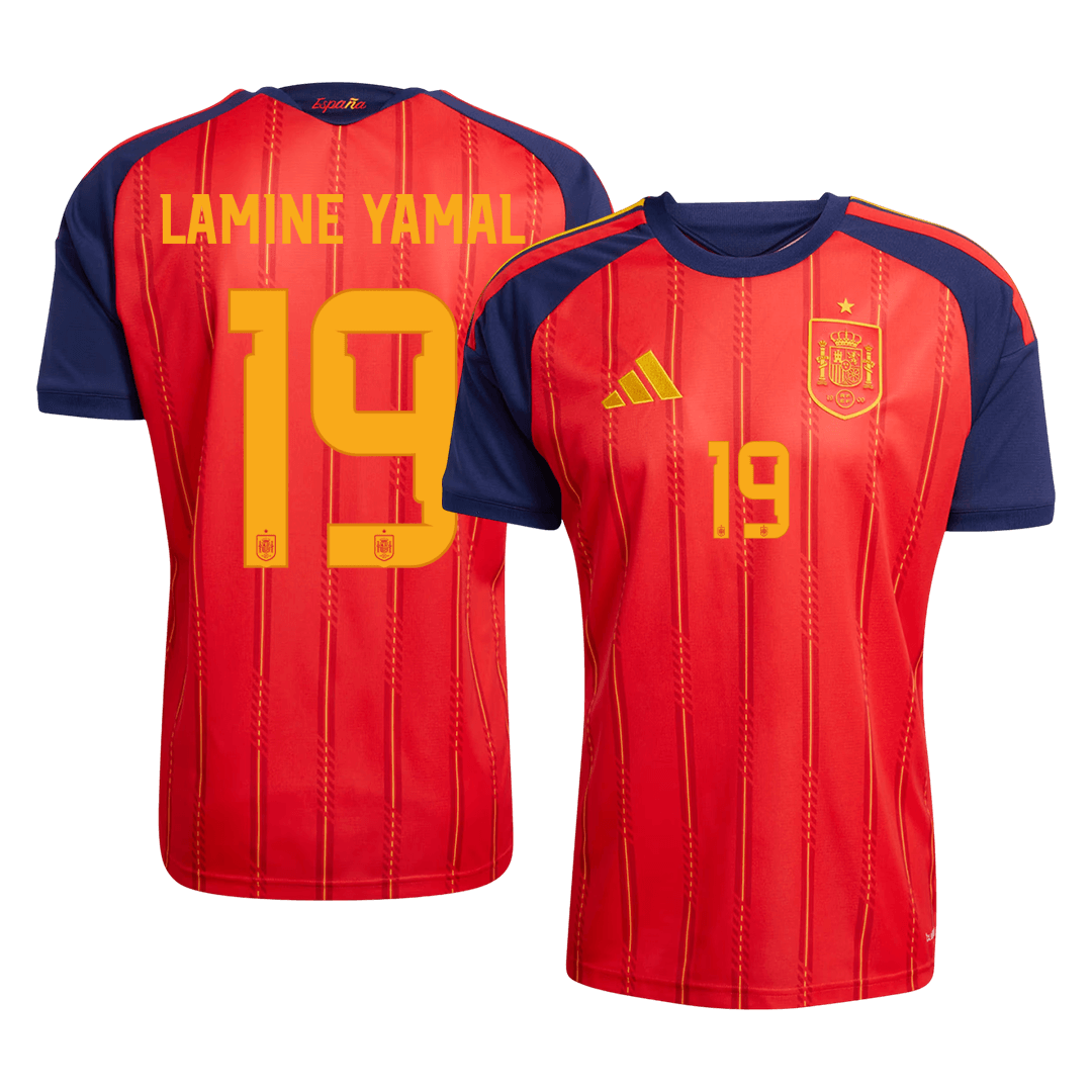 Camiseta LAMINE YAMAL #19 Spain 2026 Primera Equipación Copa del Mundo - Version Hincha - Calidad premium