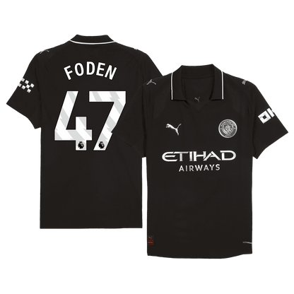 Camiseta Auténtica FODEN #47 Manchester City 2025/26 Segunda Equipación-Versión Jugador