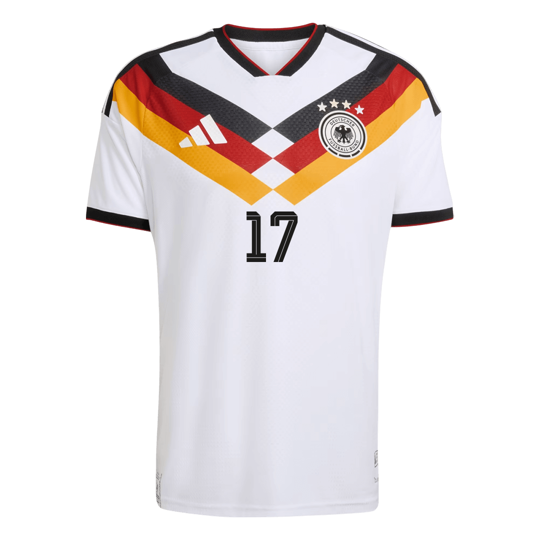 Camiseta Auténtica WIRTZ #17 Germany 2026 Primera Equipación Copa del Mundo - Version Jugador