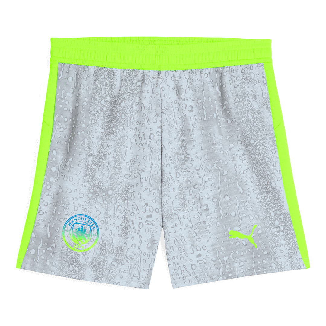 Pantalón Corto Manchester City 2025/26 Tercera Equipación camiseta de fútbol