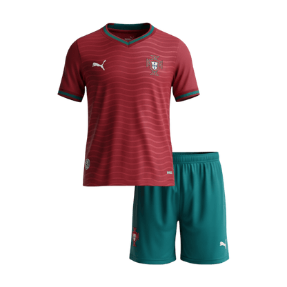 Conjunto Infantil Portugal 2026 Primera Equipación Copa del Mundo camiseta de fútbol