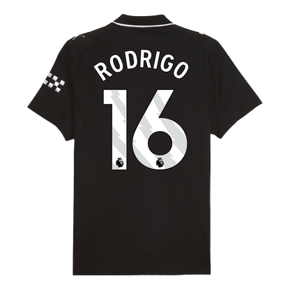 Camiseta Auténtica RODRIGO #16 Manchester City 2025/26 Segunda Equipación-Versión Jugador-Camisetas Pasion Shop