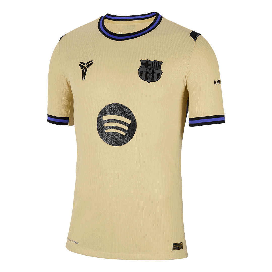 UCL Camiseta Auténtica LAMINE YAMAL #10 Barcelona 2025/26 Segunda Equipación-Versión Jugador-Camisetas Pasion Shop